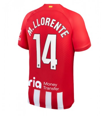Atletico Madrid Marcos Llorente #14 Replica Home Stadium Shirt 2023-24 Short Sleeve